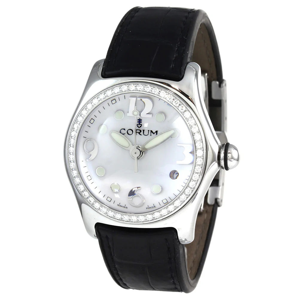 Corum Bubble 35mm Stainless Steel Diamonds 39.151.47