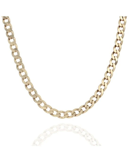 Curb Link Chain in Yellow Gold