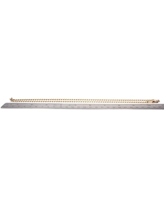 Curb Link Chain in Yellow Gold - Image 3