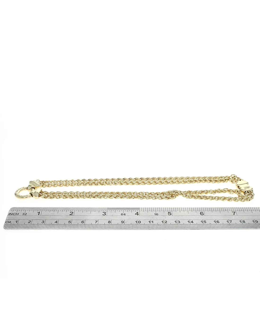 David Yurman Double Wheat Chain Bit Station Necklace - Image 3