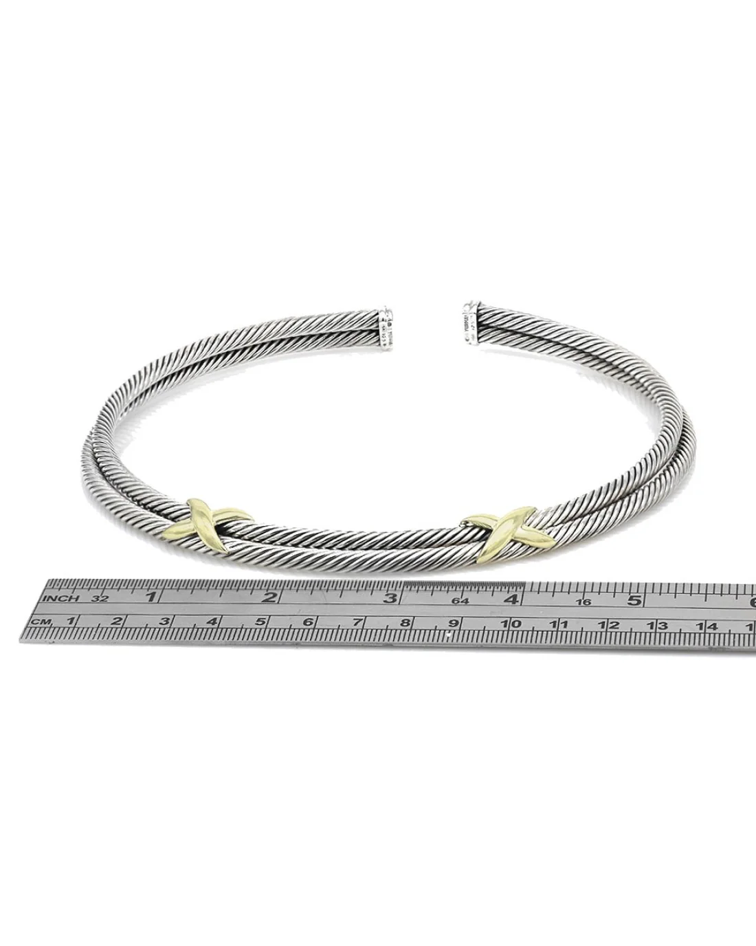 David Yurman Metro Double X Crossover Choker - Image 3