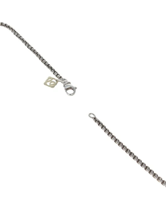 David Yurman Peteite Albion Necklace in Sterling Silver and 14K Yellow Gold - Image 2