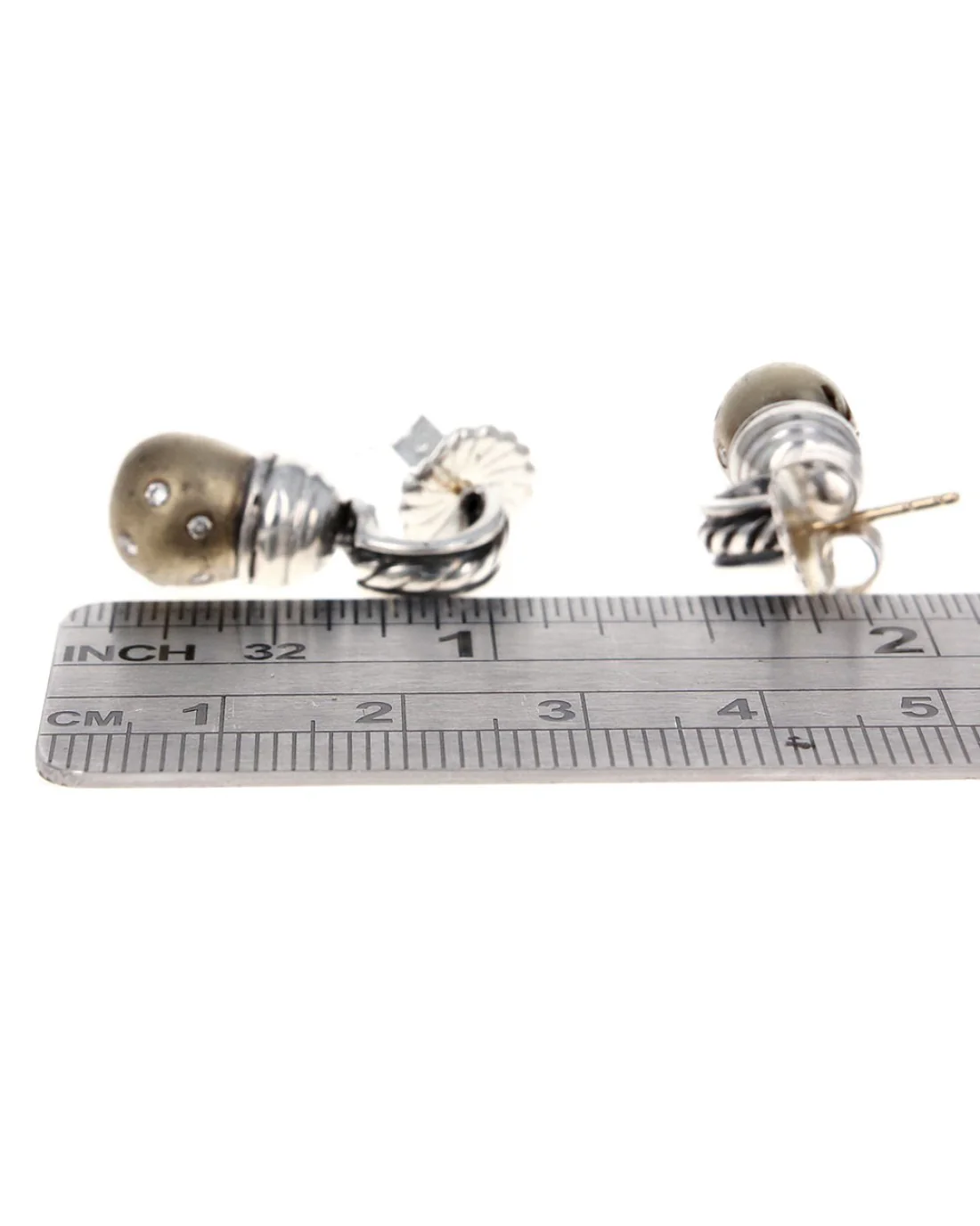 David Yurman Sobri Diamond Drop Earrings - Image 3