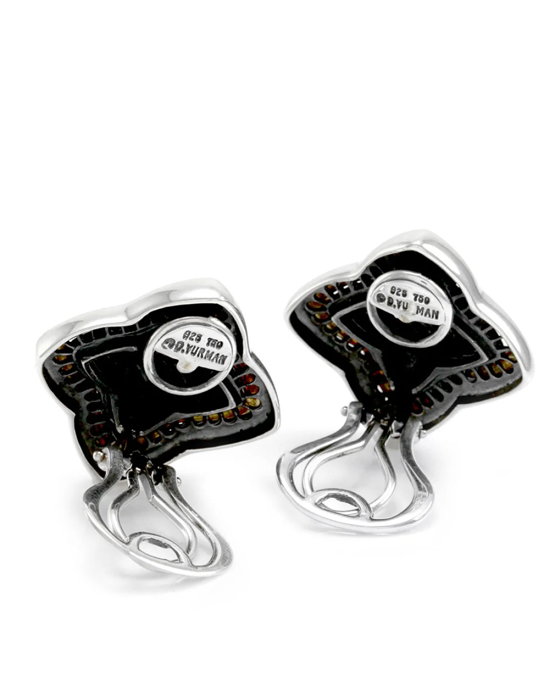 David Yurman Venetian Quatrefoil Collection Earrings in Silver & 18K Yellow Gold - Image 3