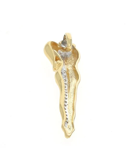 Dialond Pave Entwined Couple Pendant - Image 2