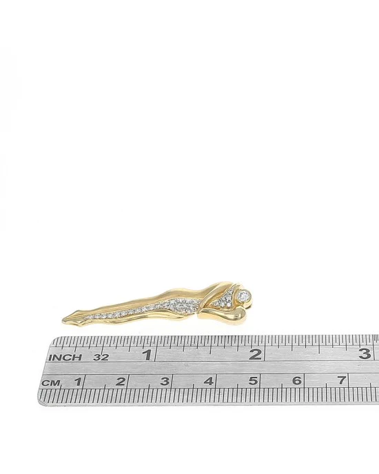 Dialond Pave Entwined Couple Pendant - Image 3