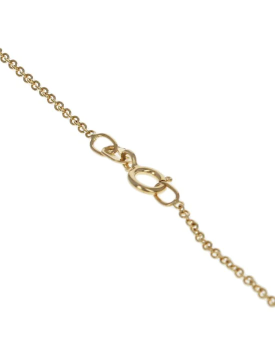 Diamond 3 Row Circle Pendant on Cable Chain Necklace - Image 2