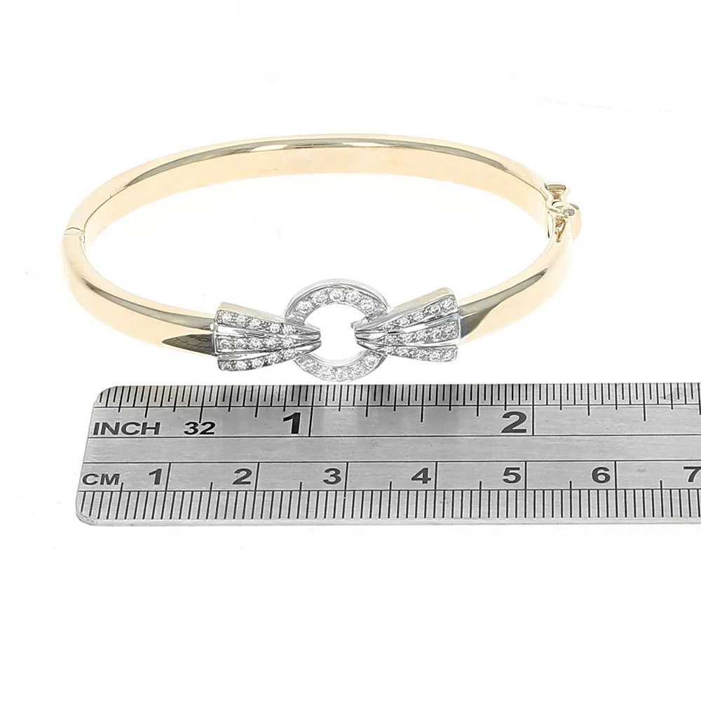 Diamond Adjoined Circle Bracelet - Image 3
