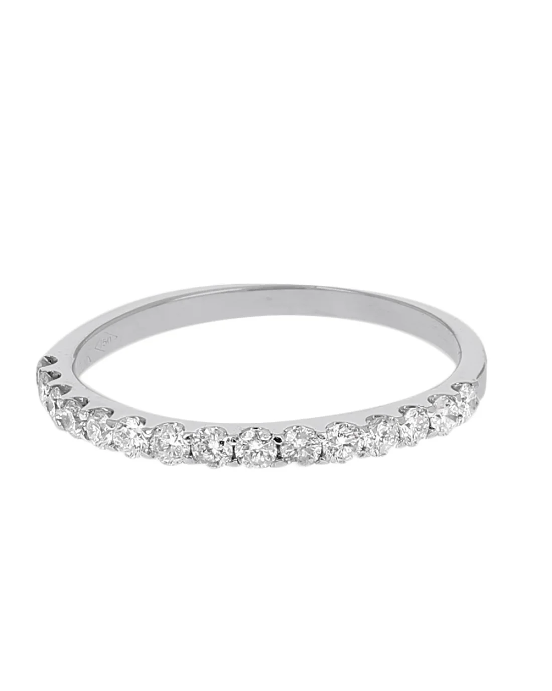 Diamond Band in White Gold - Image 2