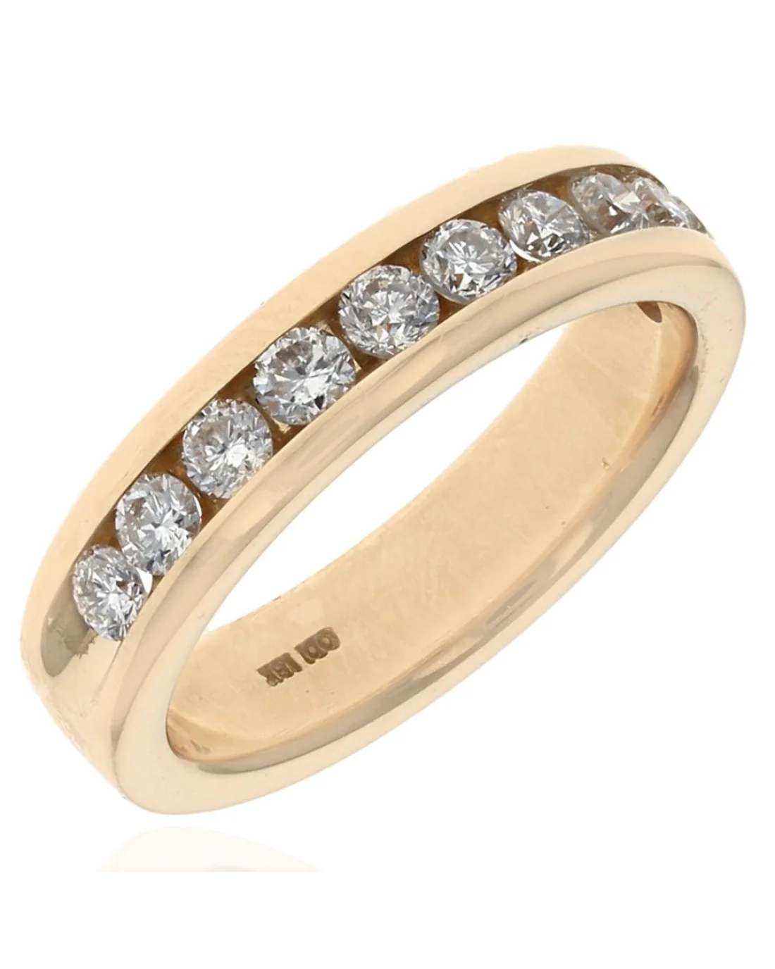 Diamond Band in Yellow Gold