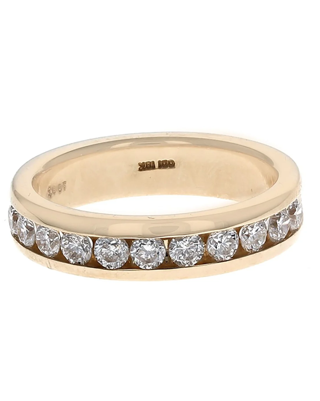 Diamond Band in Yellow Gold - Image 2