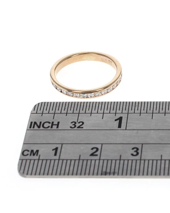 Diamond Band Ring in Yellow Gold - Image 3