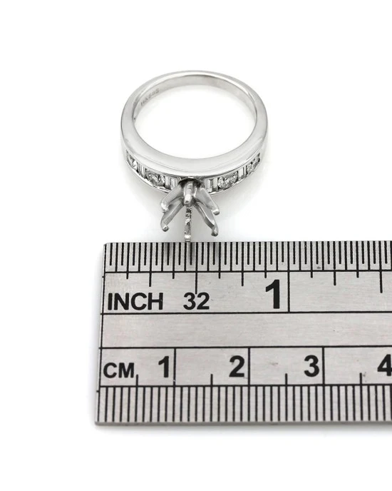 Diamond Bridal Engagement Ring Mounting in Gold - Image 3