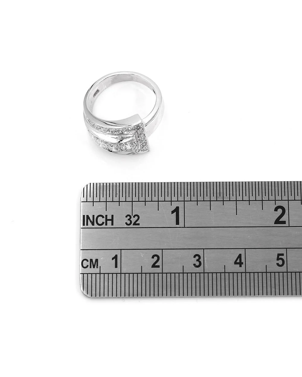 Diamond Buckle Style Ring in Gold - Image 3