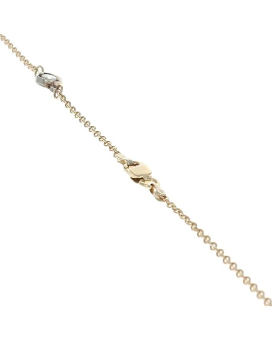 Diamond by the Yard Necklace in Yellow Gold - Image 2