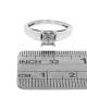 Diamond Cathedral Style Engagement Ring in White Gold - Image 3