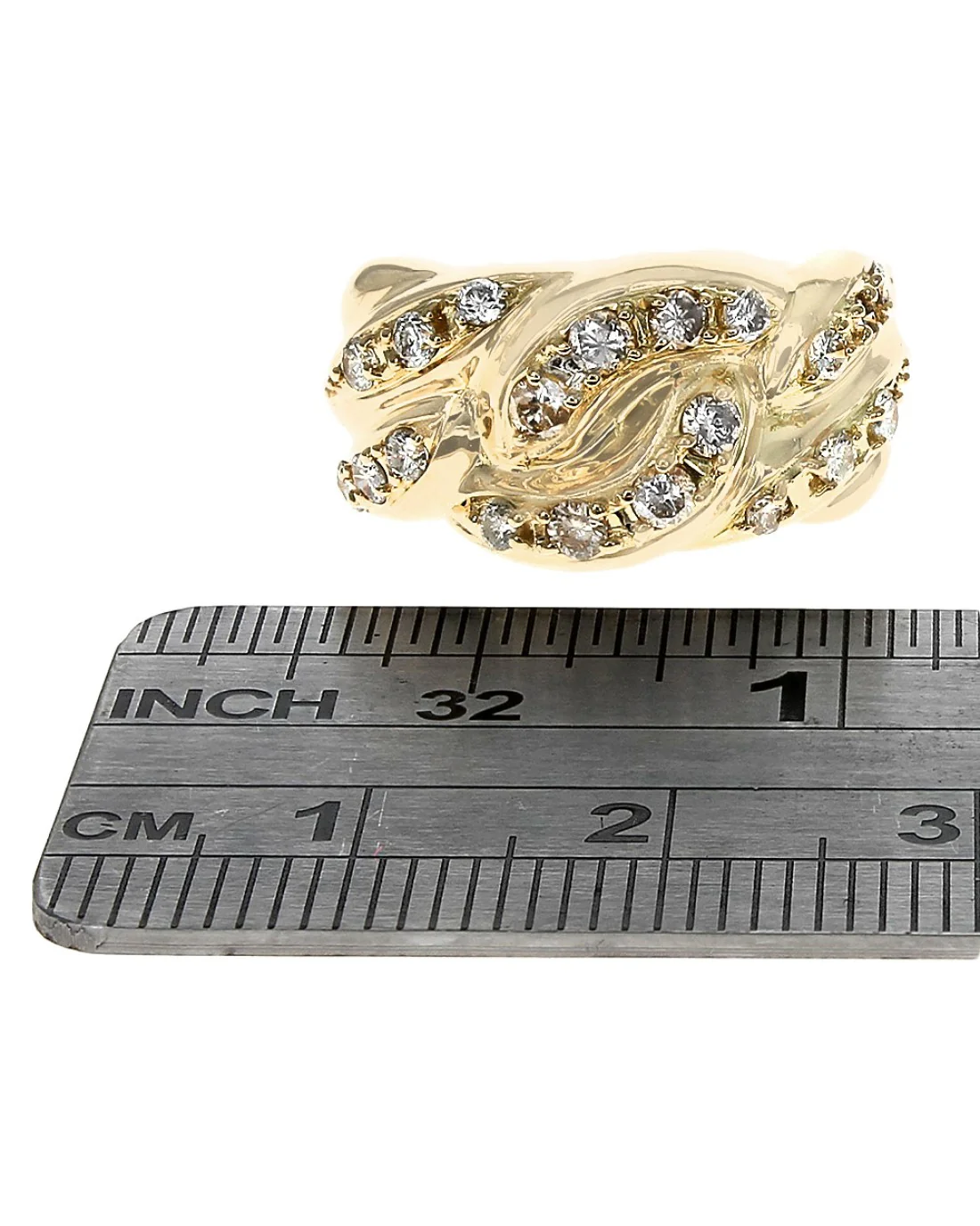 Diamond Chain Motif Tapered Band - Image 3