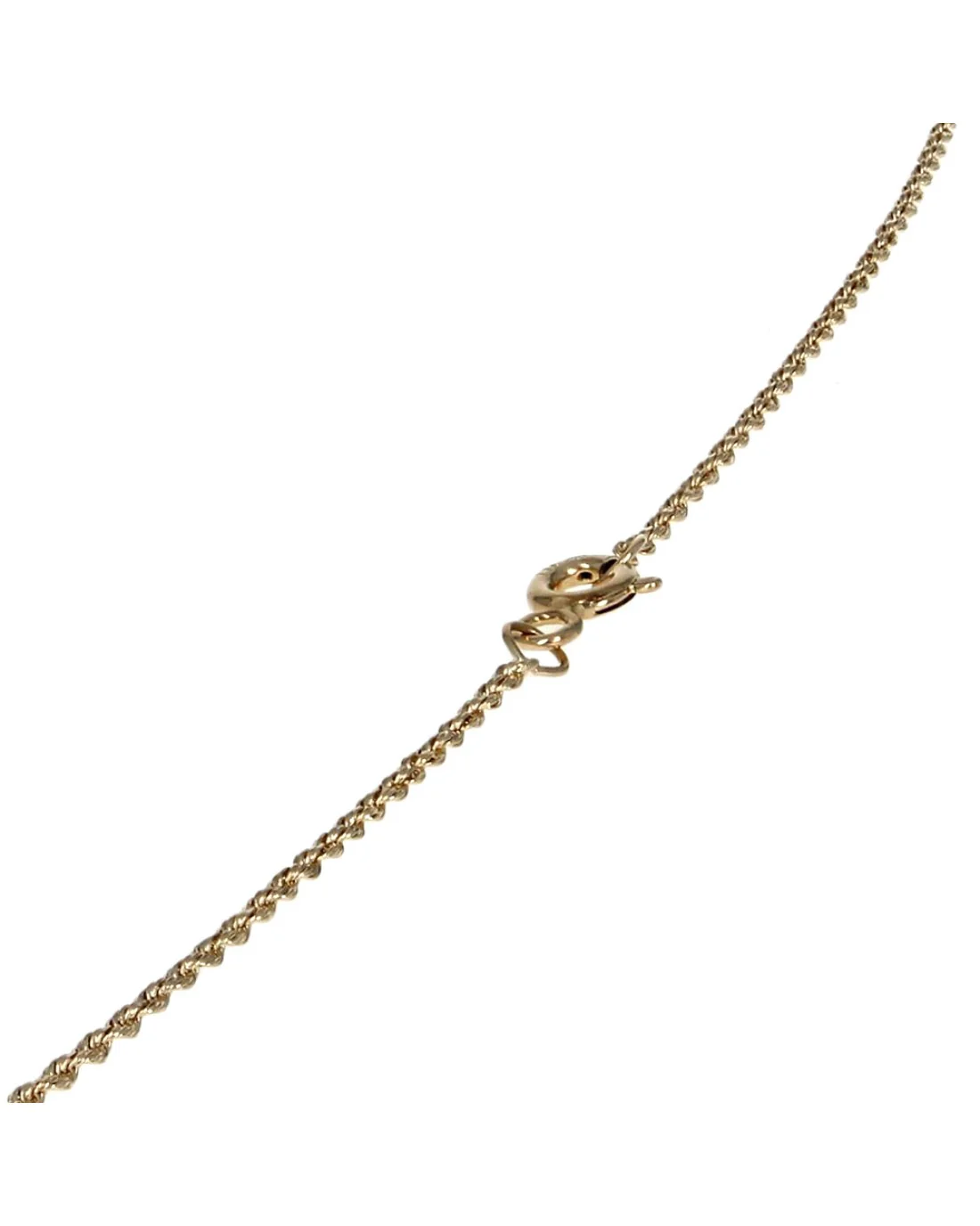 Diamond Cluster Drop Necklace in Yellow Gold - Image 2