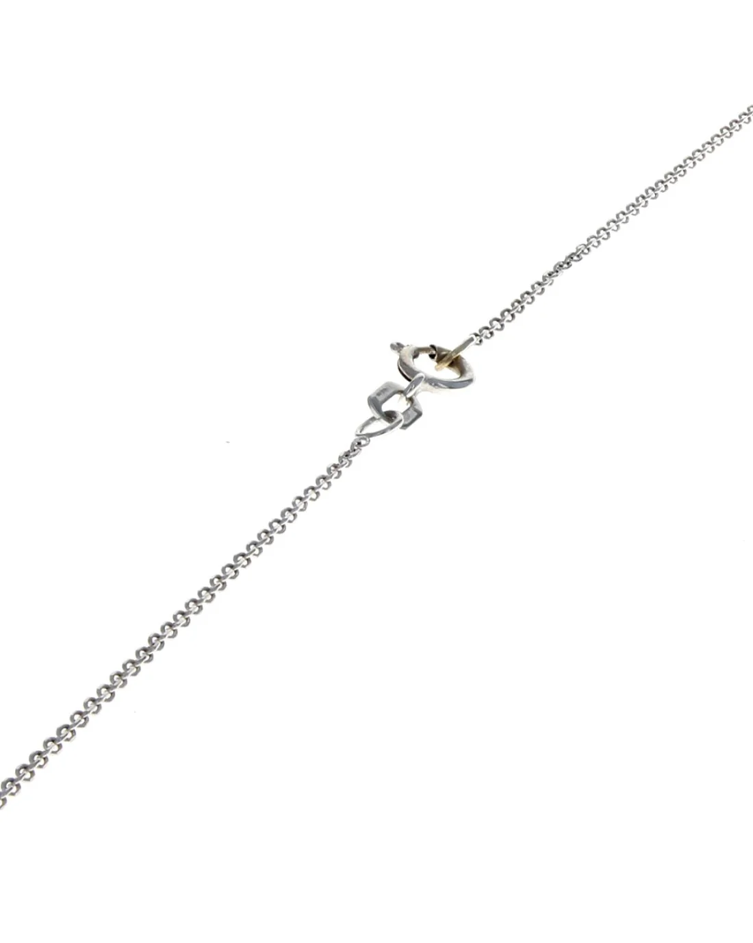 Diamond Cluster Halo Drop Necklace in White Gold - Image 2
