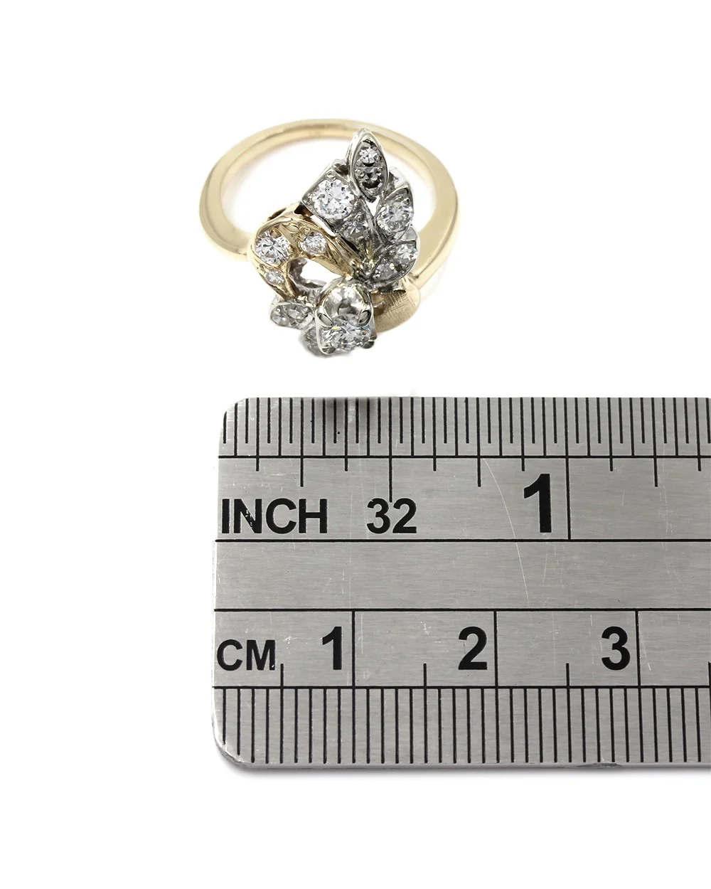 Diamond Cluster Ring in Gold - Image 3