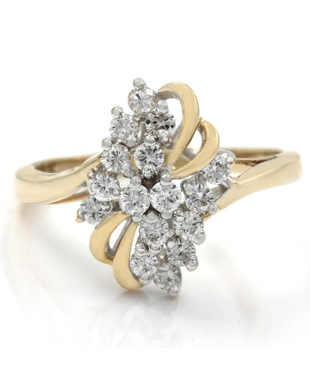 Diamond Cluster Ring in Gold - Image 2