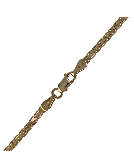 Diamond Crossover Station Chain Necklace in Yellow Gold - Image 2