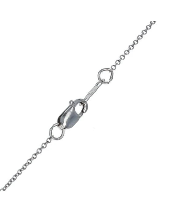 Diamond Cut Out Circle Drop Necklace - Image 2