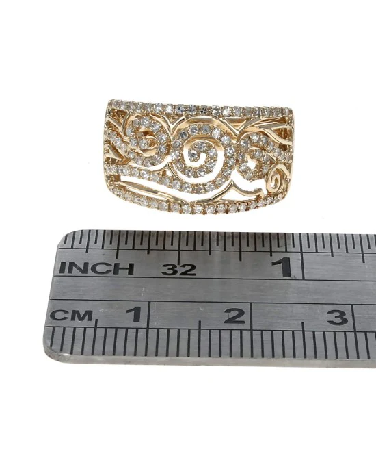 Diamond Cut Out Scroll Band - Image 3