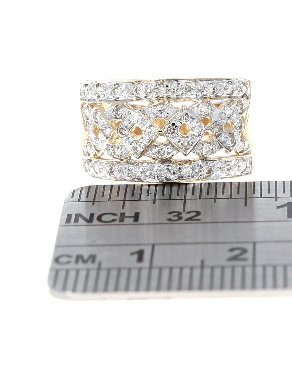 Diamond Cut Out Tapered Band - Image 3