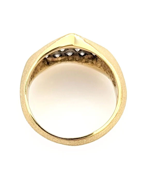 Diamond Design Ring in Yellow Gold - Image 3