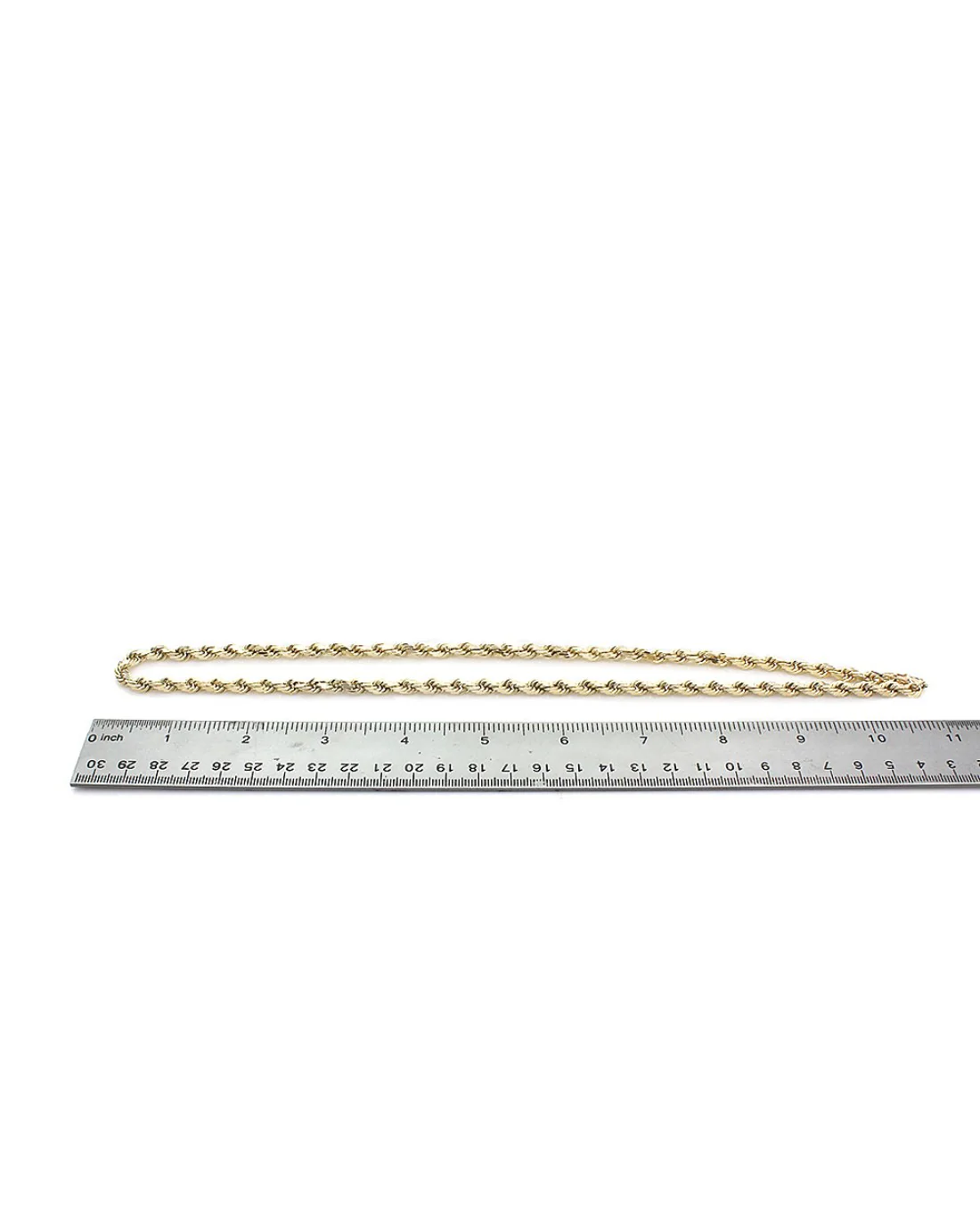 Diamond Double Open Circle Necklace in White and Yellow Gold - Image 3