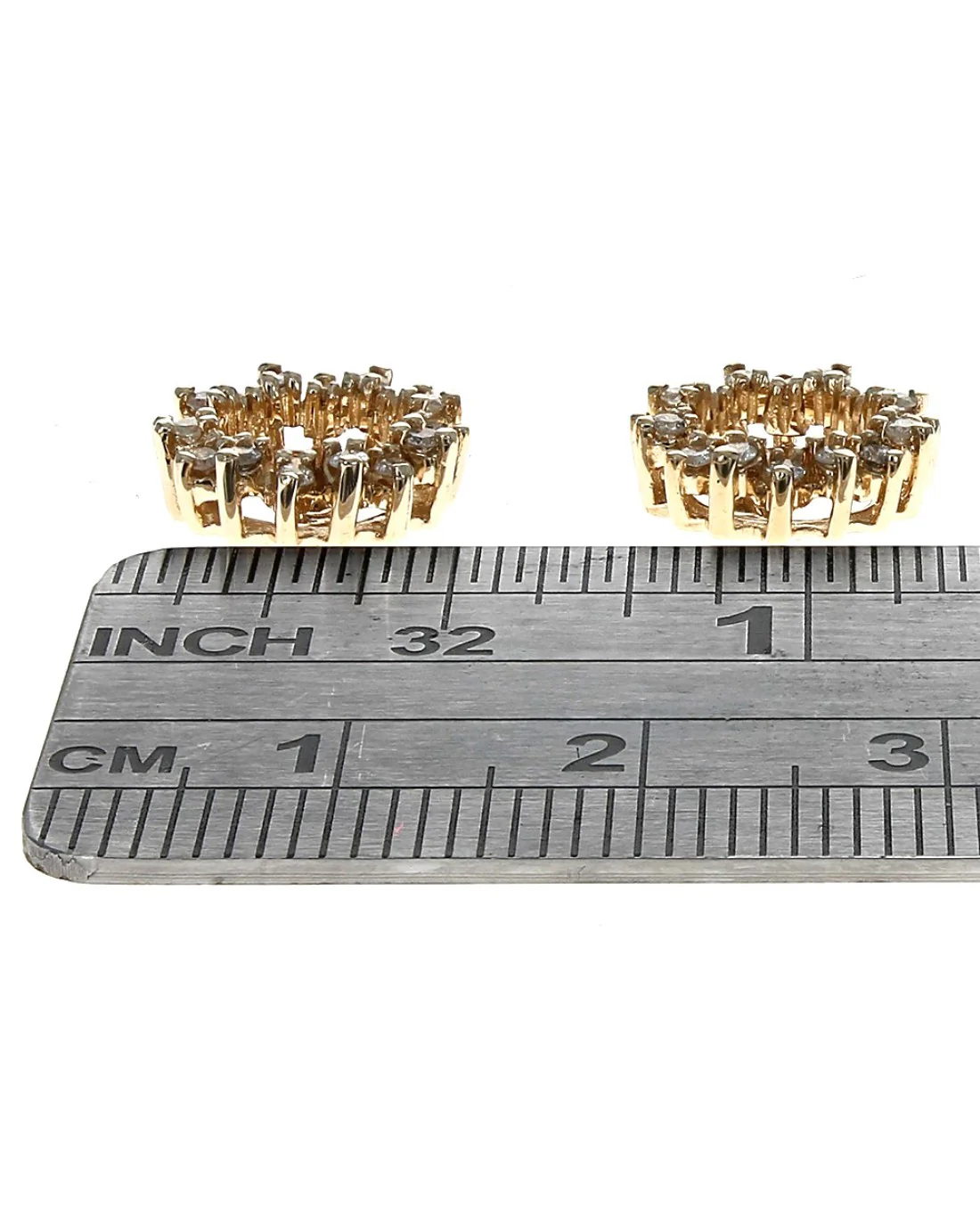 Diamond Earring Jackets in Yellow Gold - Image 3