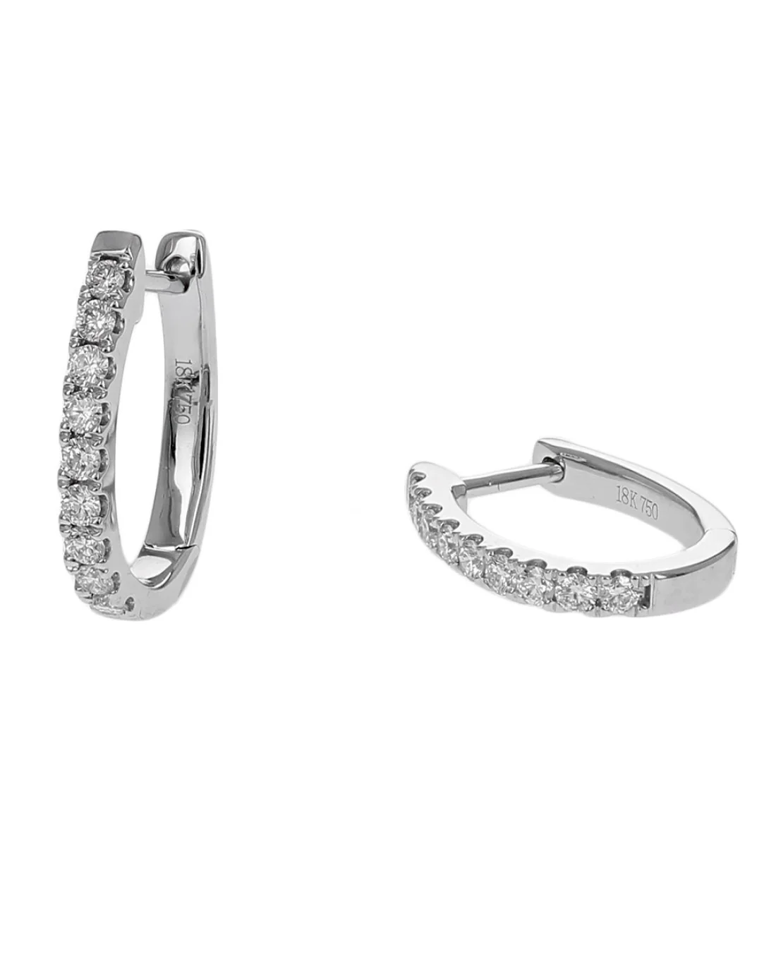 Diamond Earring Toppers in White Gold - Image 2