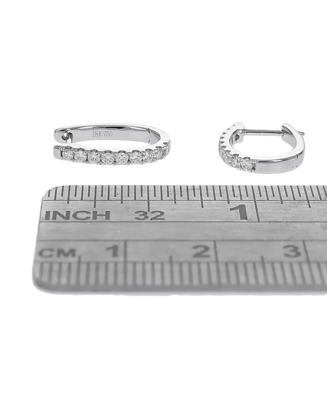 Diamond Earring Toppers in White Gold - Image 3