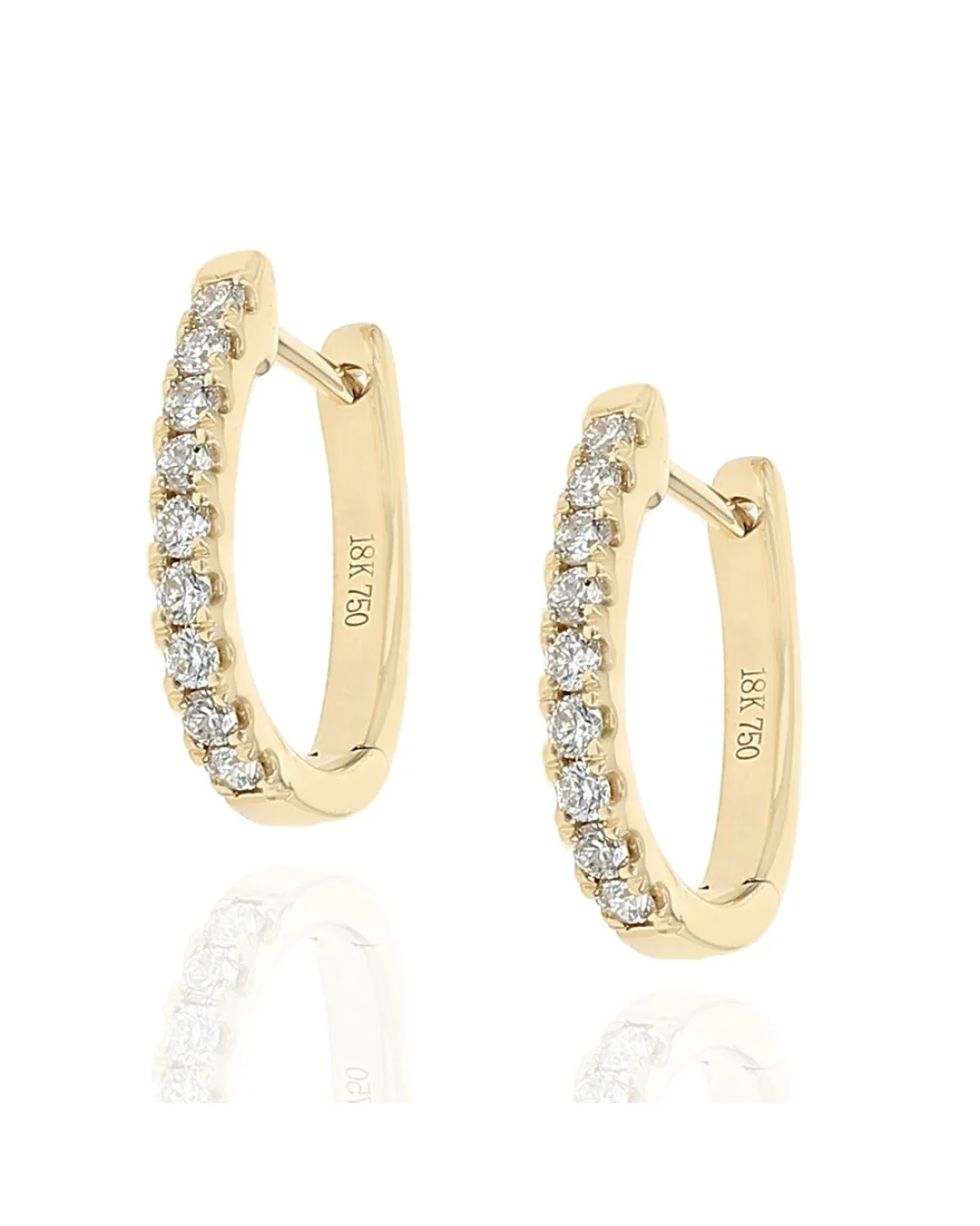 Diamond Earring Tops in Yellow Gold