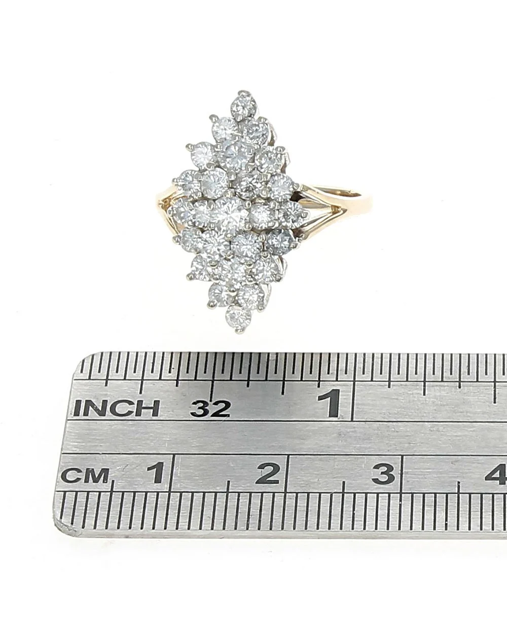 Diamond Elongated Cluster Ring - Image 3