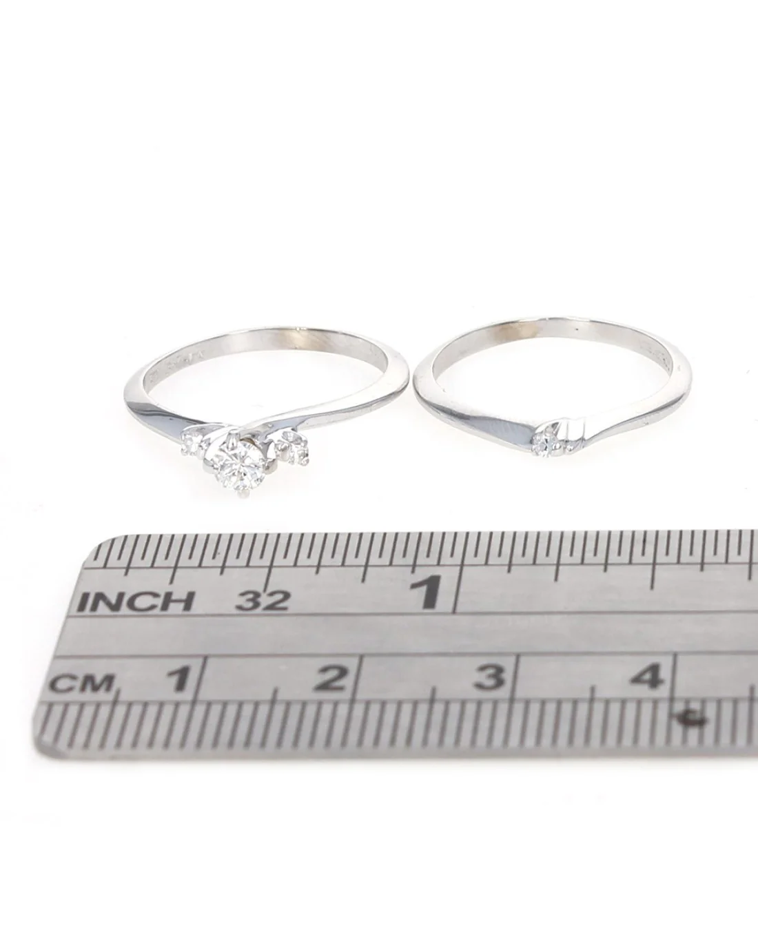 Diamond Engagement and Wedding Ring Set - Image 4