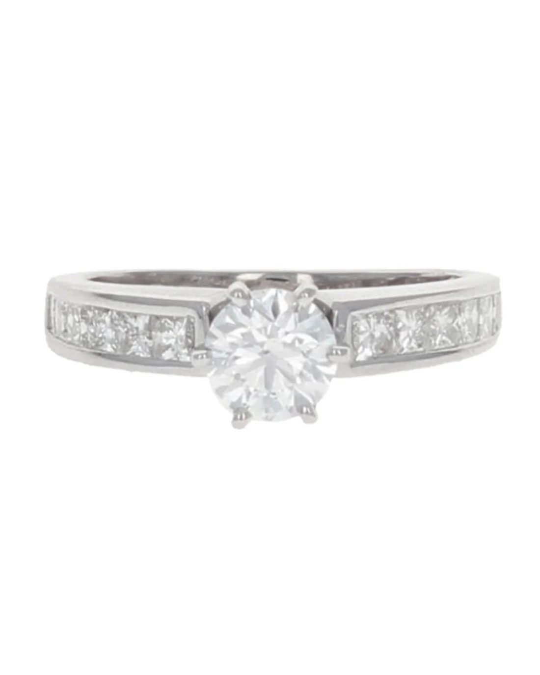 Diamond Engagement Ring in White Gold - Image 2