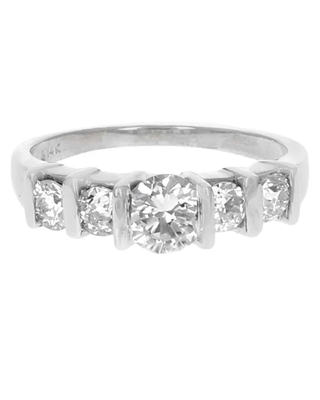 Diamond Engagement Ring in White Gold - Image 2