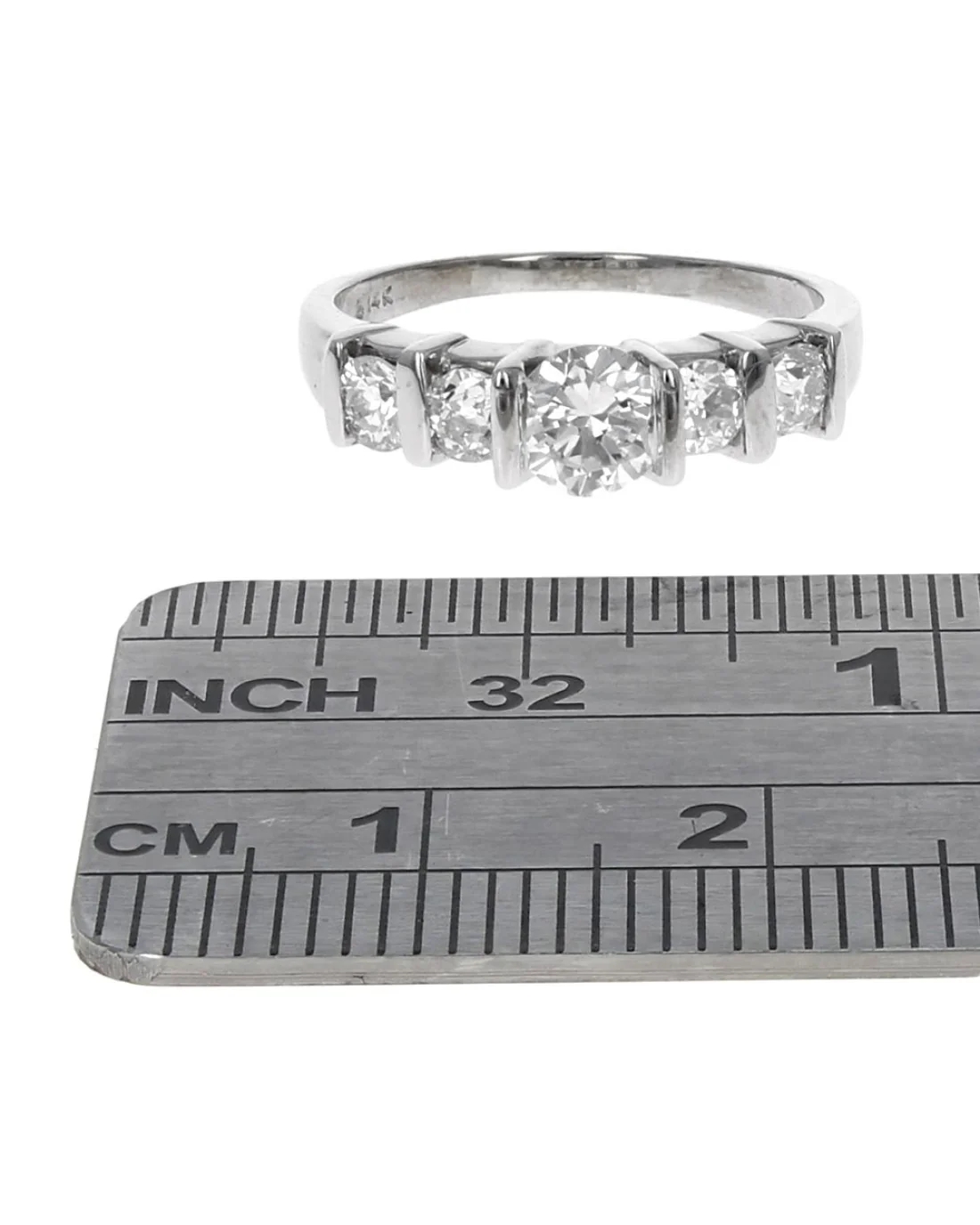 Diamond Engagement Ring in White Gold - Image 3
