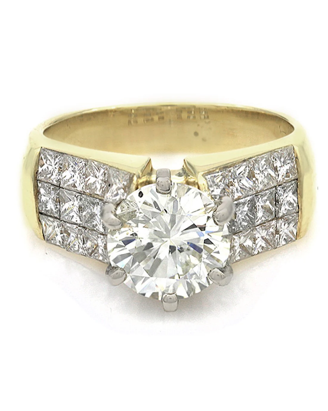 Diamond Engagement Ring in Yellow Gold - Image 2