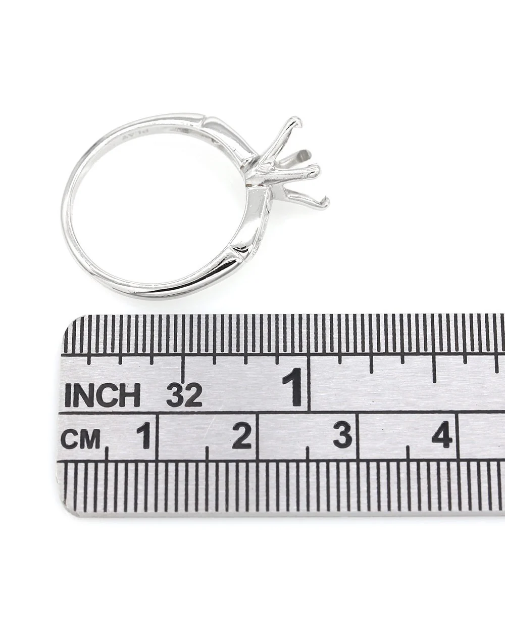 Diamond Engagement Ring Mounting in Platinum - Image 3