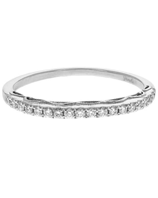 Diamond Etched Guard Ring in Platinum - Image 2