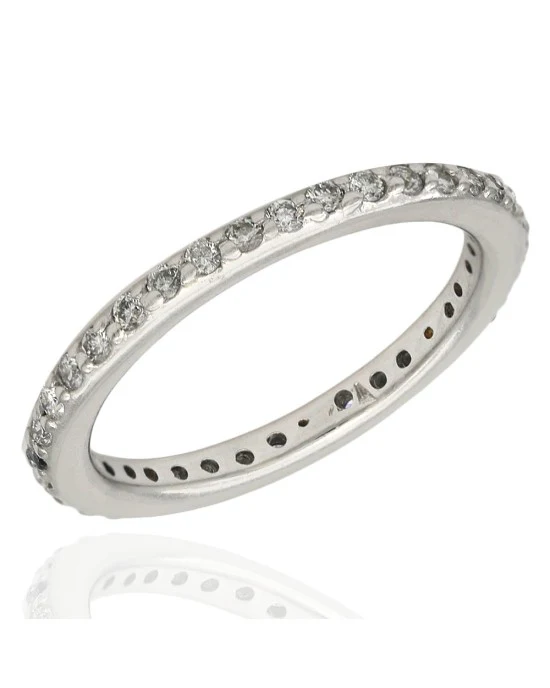 Diamond Eternity Band in White Gold