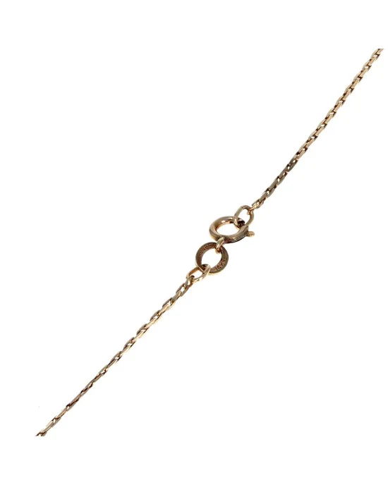 Diamond Floral Halo Drop Necklace in Yellow Gold - Image 2