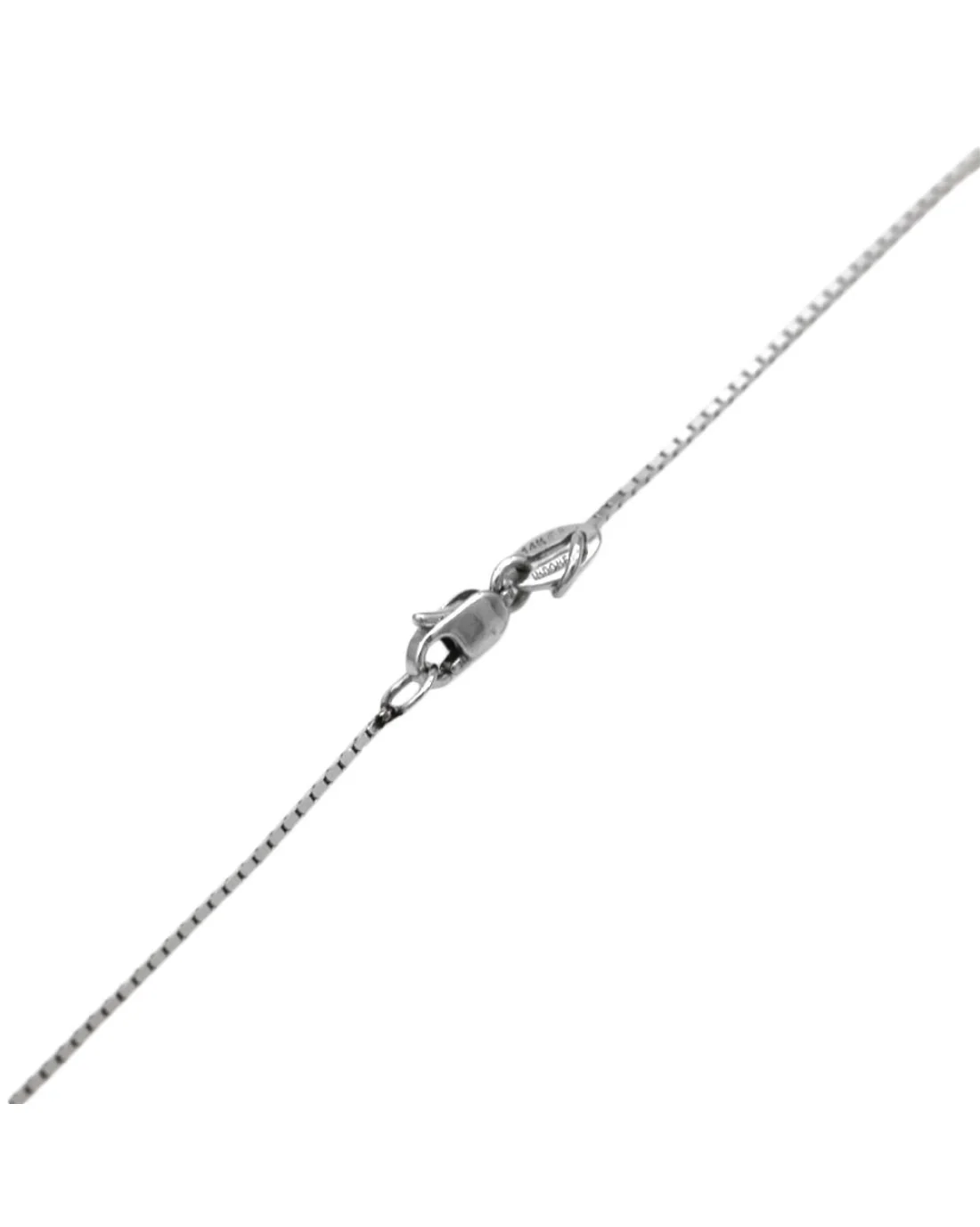 Diamond Halo Pear Shaped Drop Necklace - Image 2