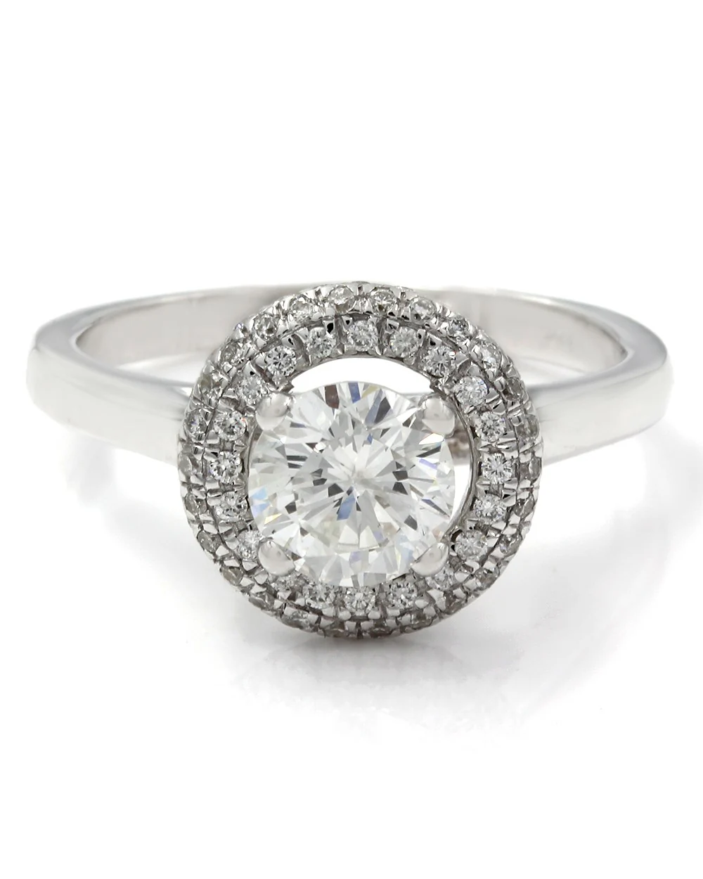 Diamond Halo Ring in Gold - Image 2