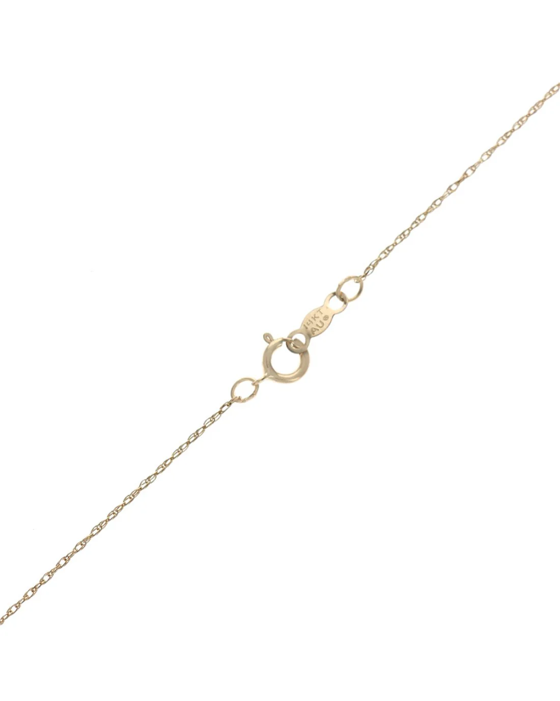 Diamond in Diamond Heart Necklace in White and Yellow Gold - Image 2