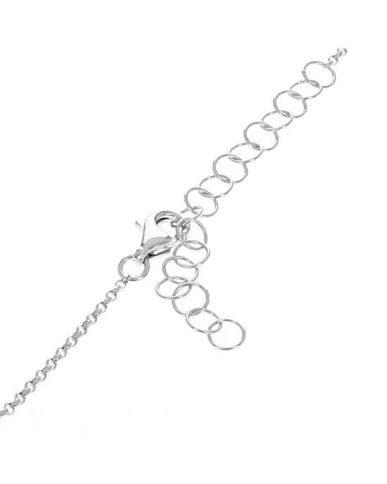 Diamond Infinity Station Chain Bracelet - Image 2