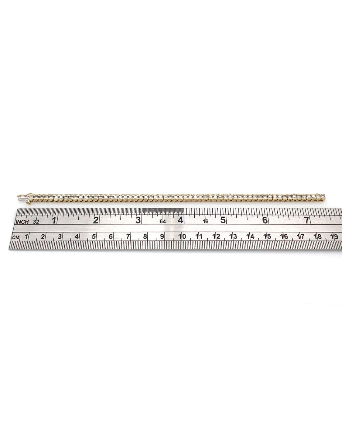 Diamond Inline Bracelet in Gold - Image 3